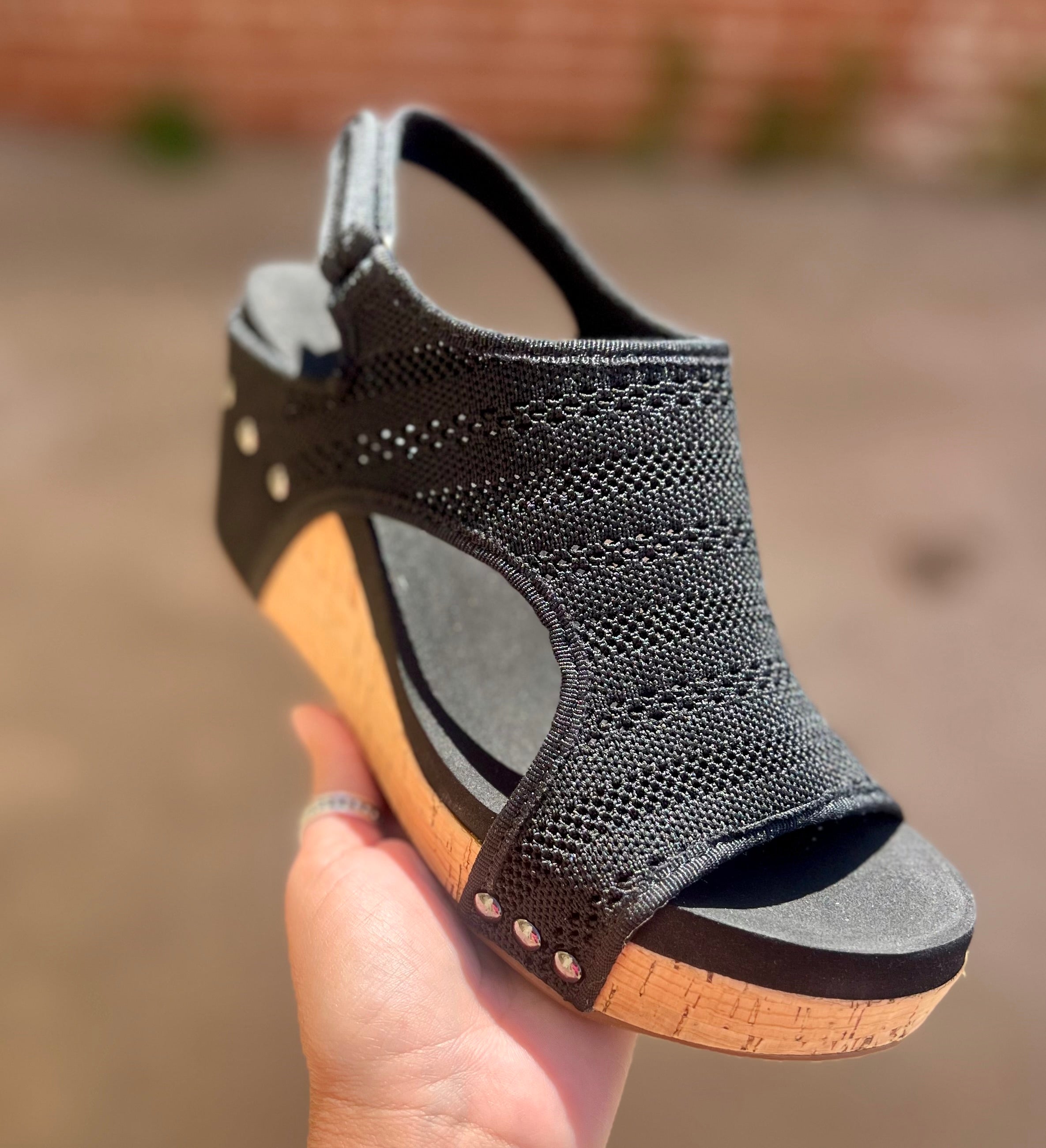 Corky Black Knit Carly