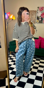 Load image into Gallery viewer, Oversized Casual Stripe Knit Top
