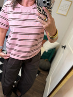 Load image into Gallery viewer, Striped Boxy Tee

