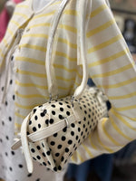 Load image into Gallery viewer, Polka Dot Barrel Shoulder Bag
