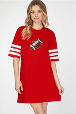 Load image into Gallery viewer, Glitter Football  Dress
