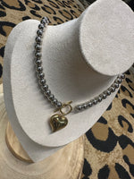 Load image into Gallery viewer, Heart Two/Tone Necklace

