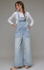 Load image into Gallery viewer, Hidden 31” Inseam Super Wide Leg Overall
