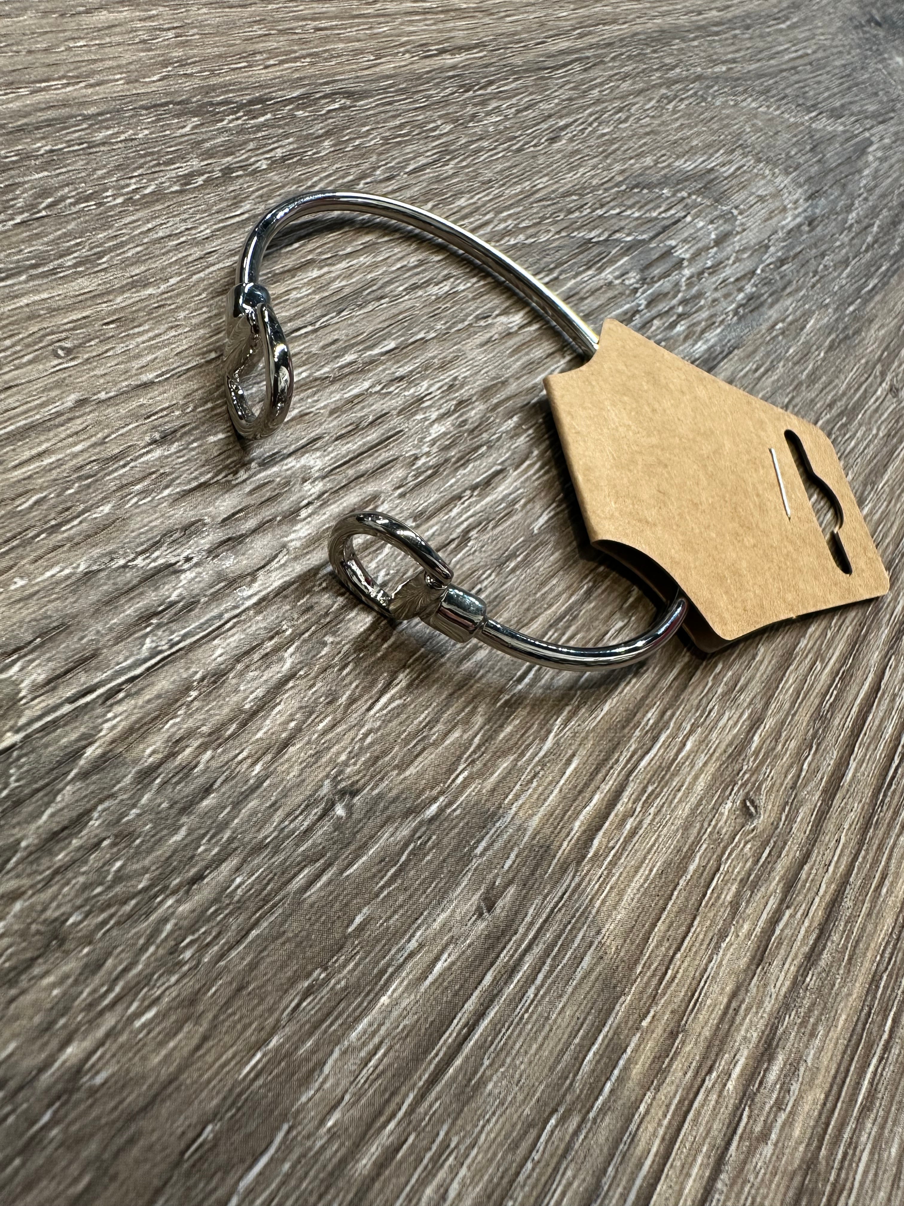 Snaffle Bit Bracelet  Silver or Gold