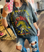 Load image into Gallery viewer, You Shook Me Oversized Cropped Distressed Tee
