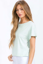 Load image into Gallery viewer, Raw Edge Short Tee
