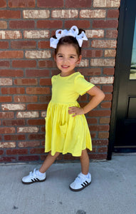 Solid Twirl Dress