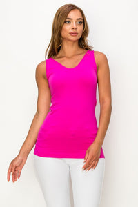 Reversible V or U Neckline Seamless Tank