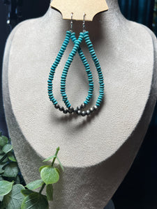 Tear Drop Turquoise Earrings