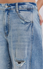 Load image into Gallery viewer, Cello Mid Waisted Barrel Denim
