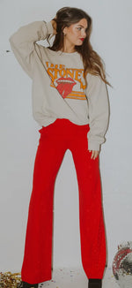 Load image into Gallery viewer, LivyLu Rolling Stones Stoned Sand Thrifted Graphic Sweatshirt *Licensed
