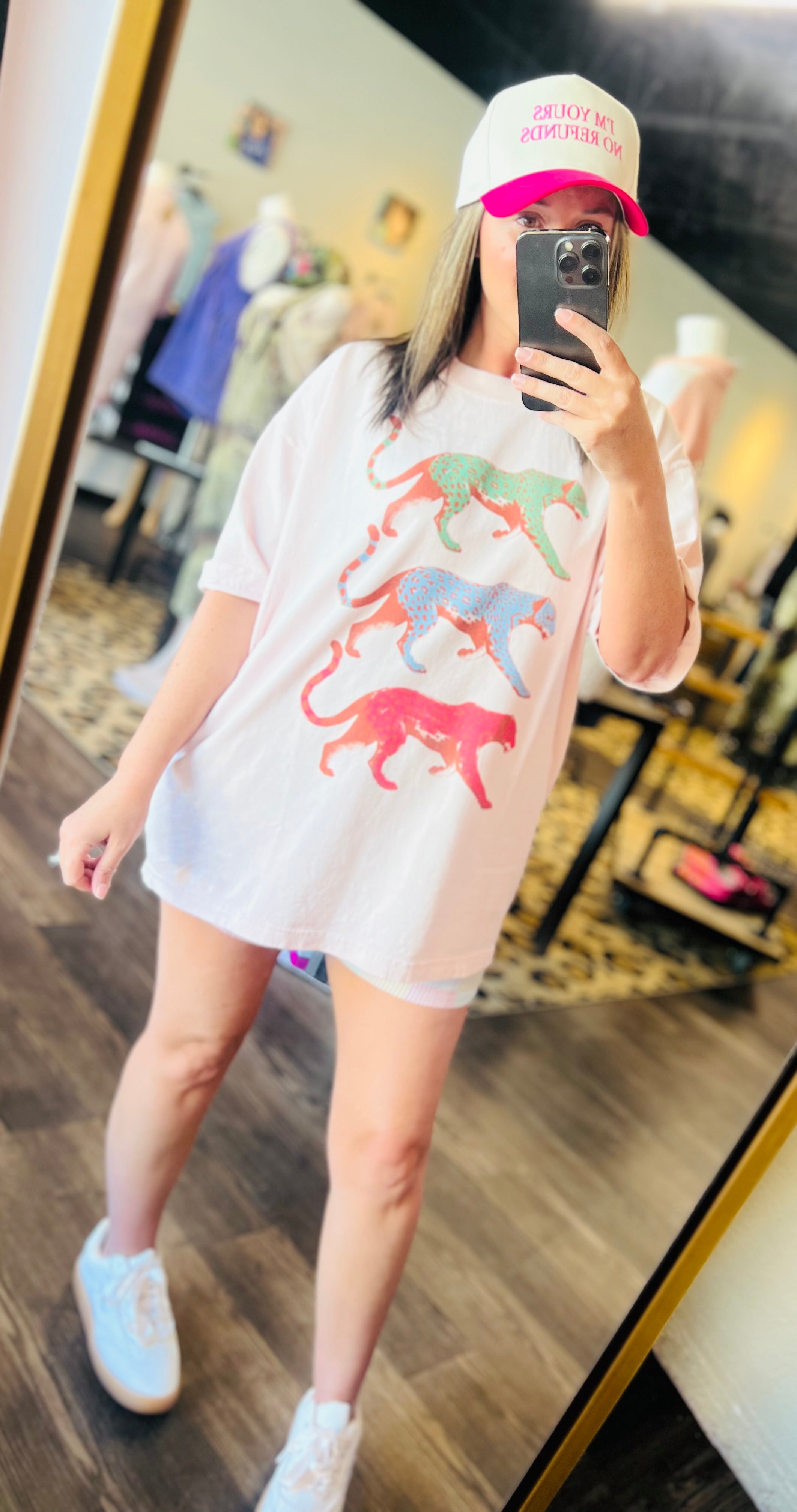 Colored Cheetah Graphic Tee