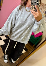 Load image into Gallery viewer, Oversized Polka Dot Scuba Pullover
