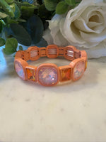 Load image into Gallery viewer, Geo Shape Iridescent Stone Bracelet
