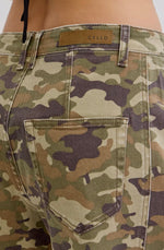 Load image into Gallery viewer, Cello Mid Waisted Camo Barrel Denim
