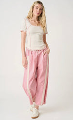 Load image into Gallery viewer, Nylon Barrel Leg W/Sporty Stripe Pant
