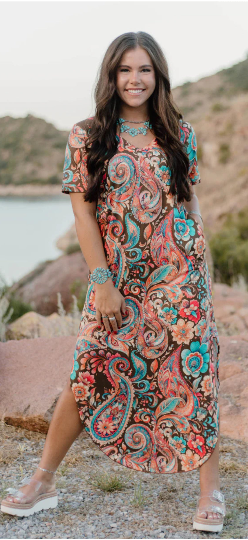 STERLING KREEK PAISLEY OF MY HEART MAXI DRESS