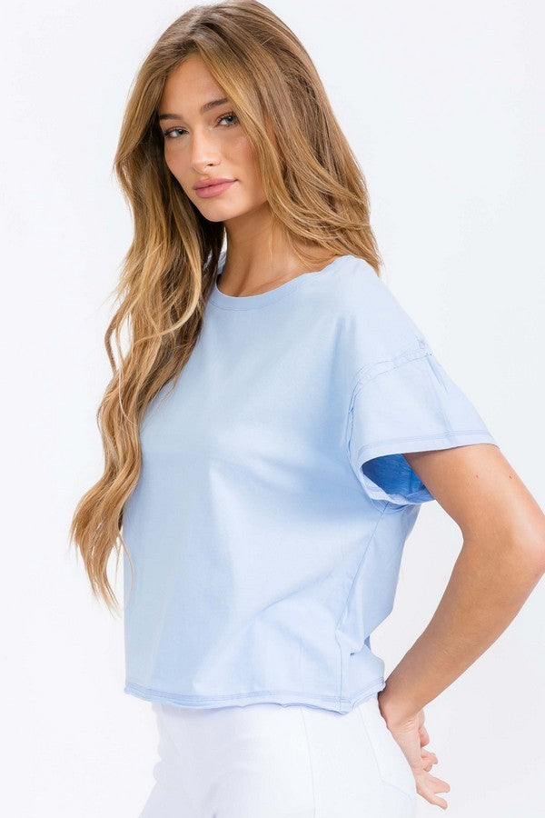 Raw Edge Short Tee
