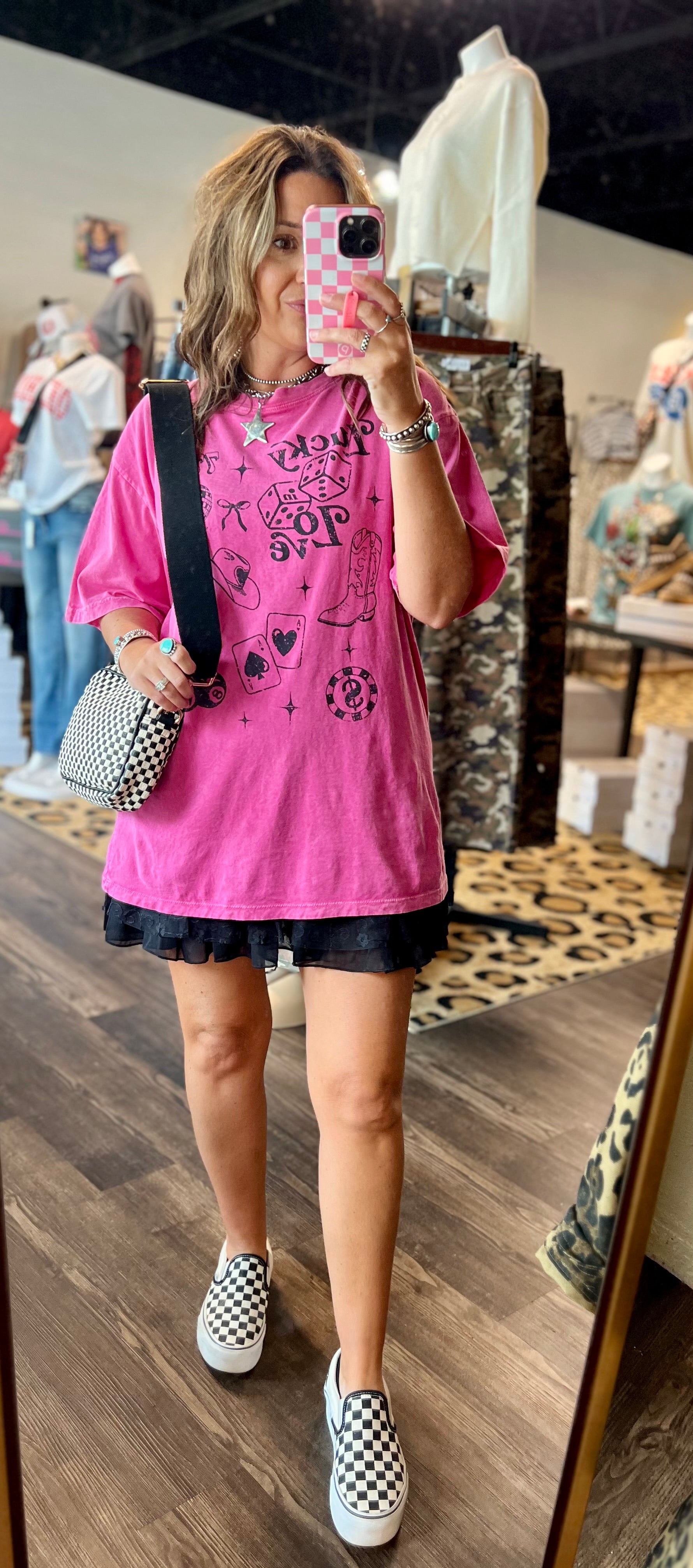 Lucky Love Oversized Mineral Washed Tee