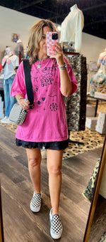Load image into Gallery viewer, Lucky Love Oversized Mineral Washed Tee
