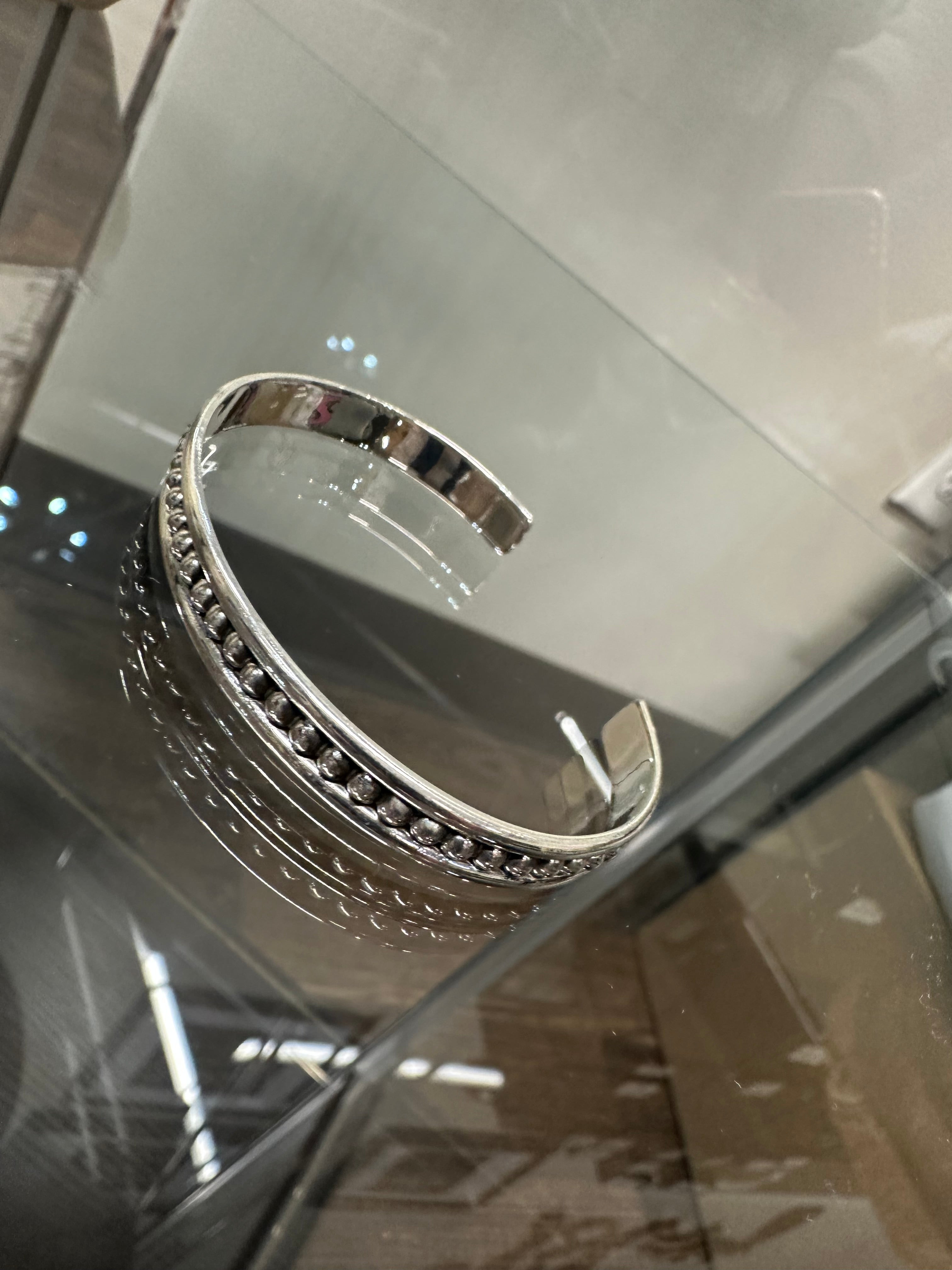 Sterling Silver Pearl Cuff (small pearl)