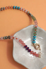 Load image into Gallery viewer, Josslyn Charm Spring Beaded Necklace
