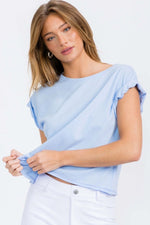 Load image into Gallery viewer, Raw Edge Short Tee
