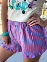 Load image into Gallery viewer, Stripe Ruffle Shorts
