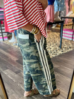 Load image into Gallery viewer, Oddi Camo Washed Elastic Waist Denim
