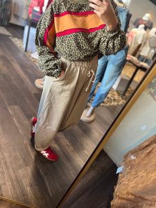 Taupe Barrel Pant