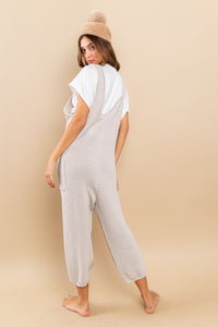 Sweater Jumpsuit With Textured Knitting Detail
