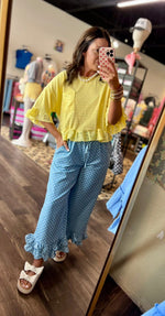 Load image into Gallery viewer, Very J Lace Ruffle Sleeve Top

