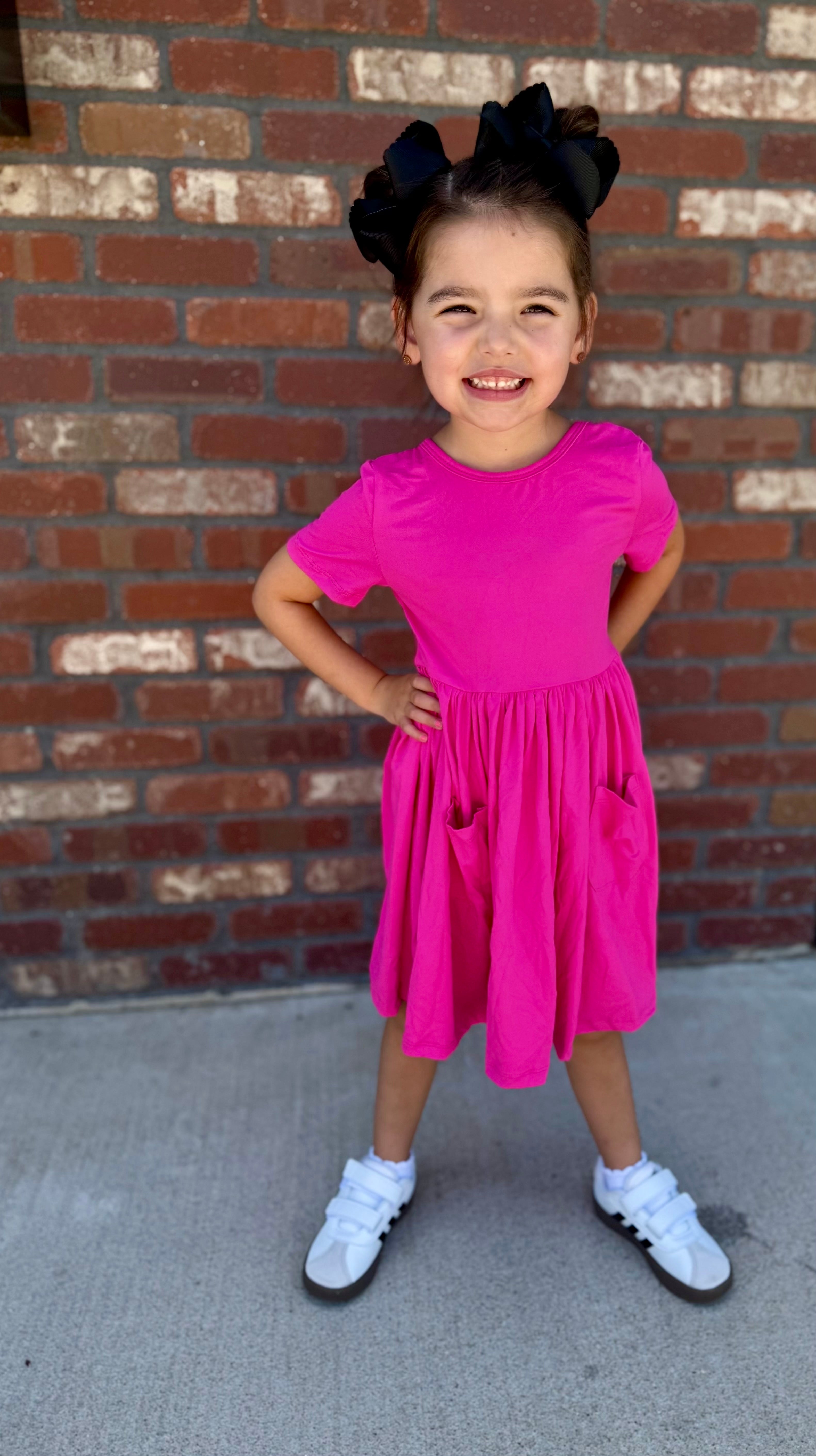 Solid Twirl Dress