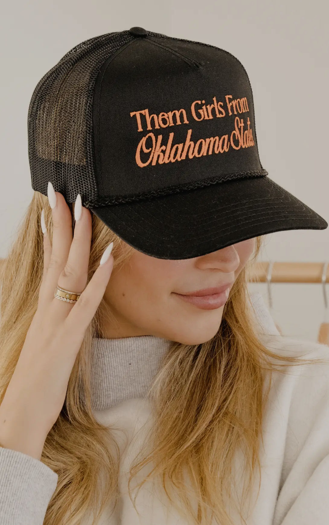 LIVYLU~ Osu Cowboys Them Girls from Oklahoma
State Black Hat *Licensed