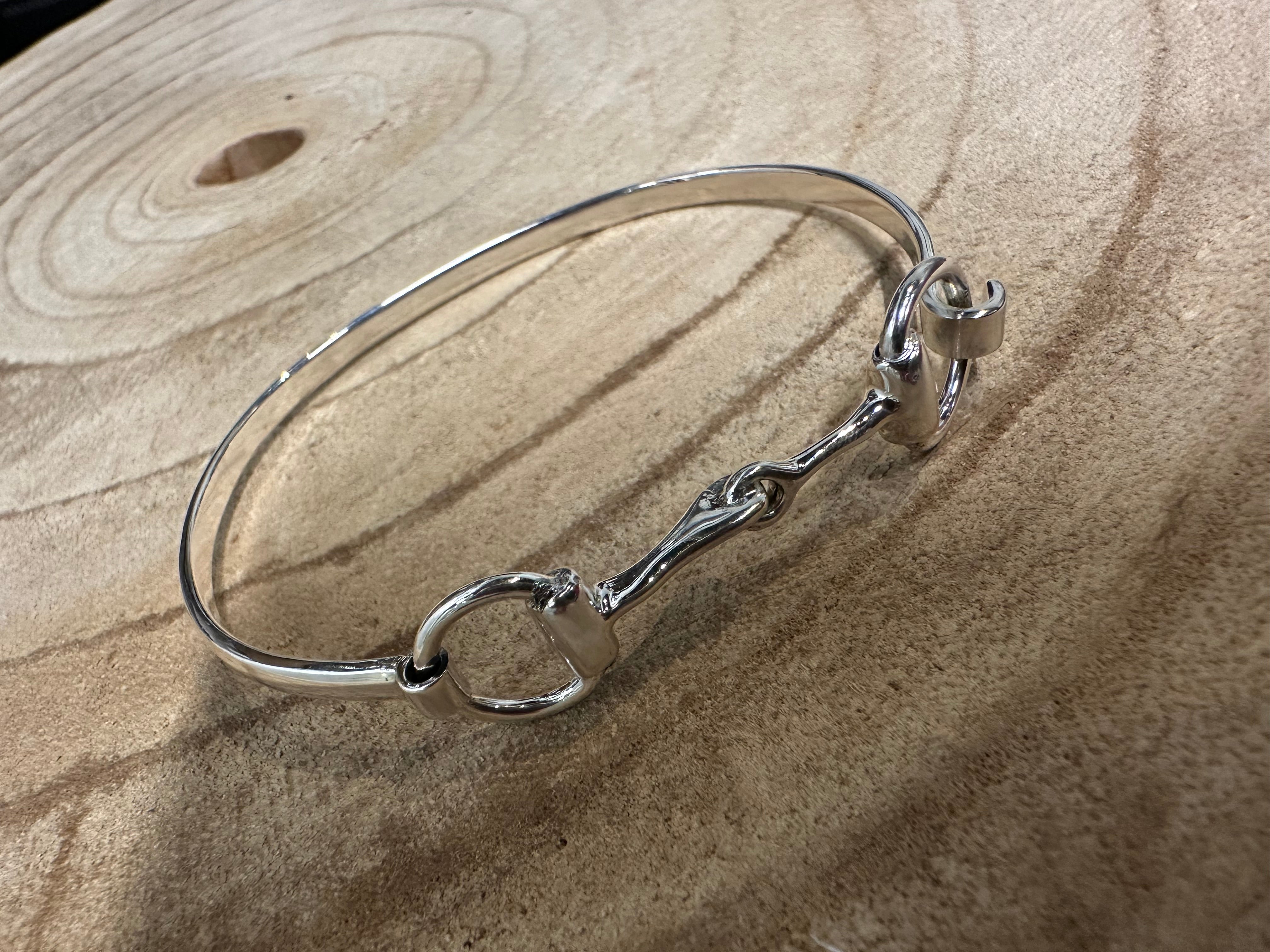Sterling Silver Snaffle Bit Bracelet