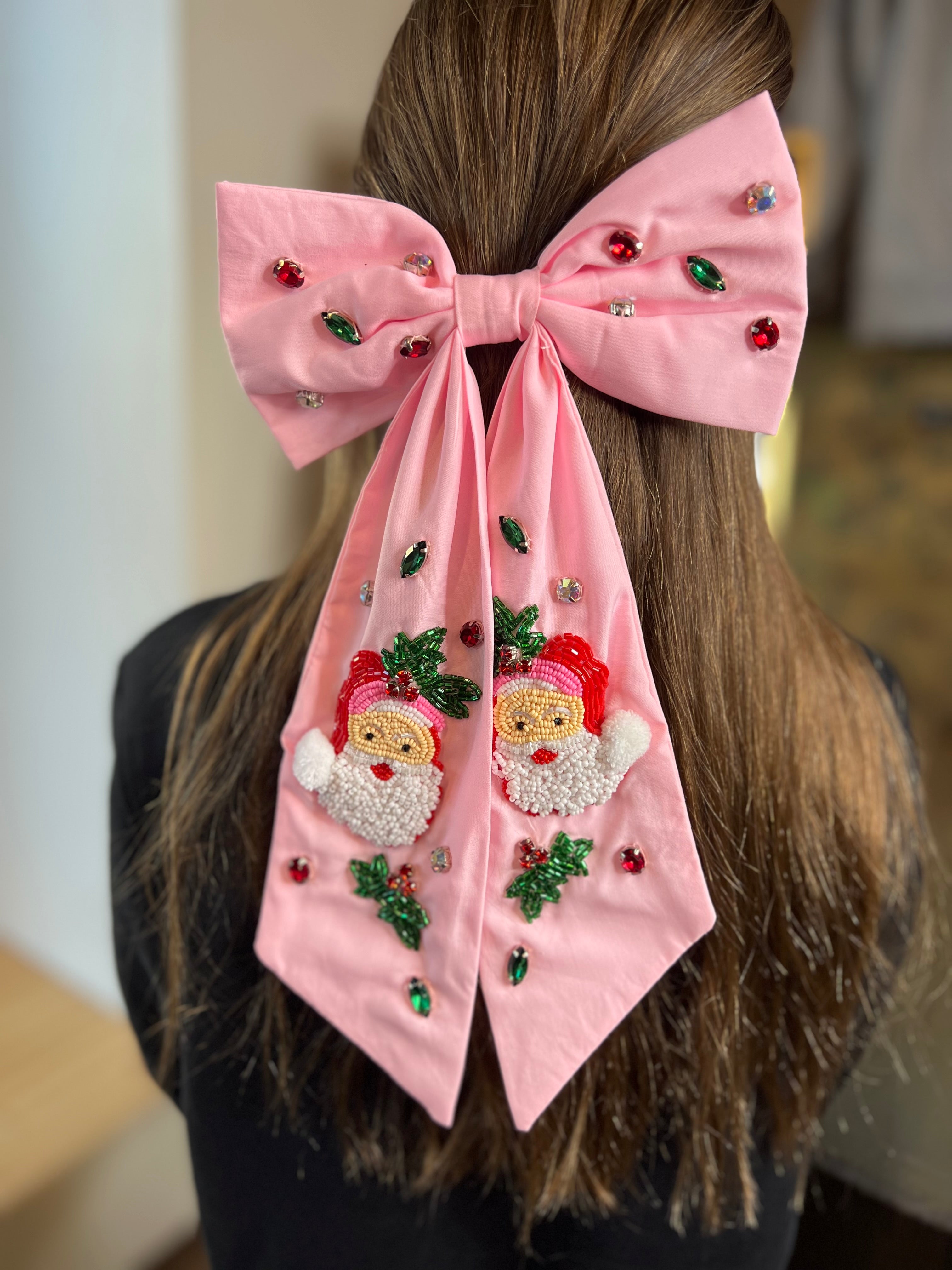 Large Embellished Christmas Bow