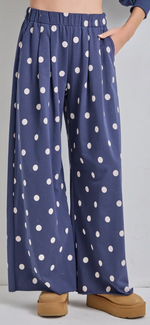 Load image into Gallery viewer, Polka Dot Elastic Waist Pant
