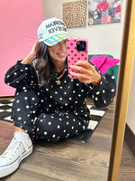 Load image into Gallery viewer, Polka Dot Black &amp; White Scuba Set
