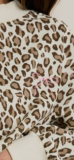 Load image into Gallery viewer, LE LIS • Long Sleeve Leopard Print Sweatshirt &amp; Sweatpant Set
