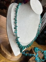 Load image into Gallery viewer, American Turquiose 19 Inch With 3mm Sterling Silver Beads
