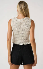 Load image into Gallery viewer, Mittoshop Mini Polka Dot Smocked Crop Top
