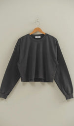 Load image into Gallery viewer, Cropped Crewneck Sweatshirt with Oversized
