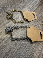 Load image into Gallery viewer, Gold/Silver Snaffle Bit Bracelet
