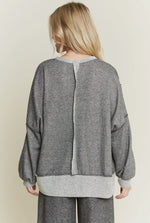 Load image into Gallery viewer, J.Her ~ Loopterry Long-sleeve Crewneck
