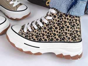 Leopard High Top Sneaker