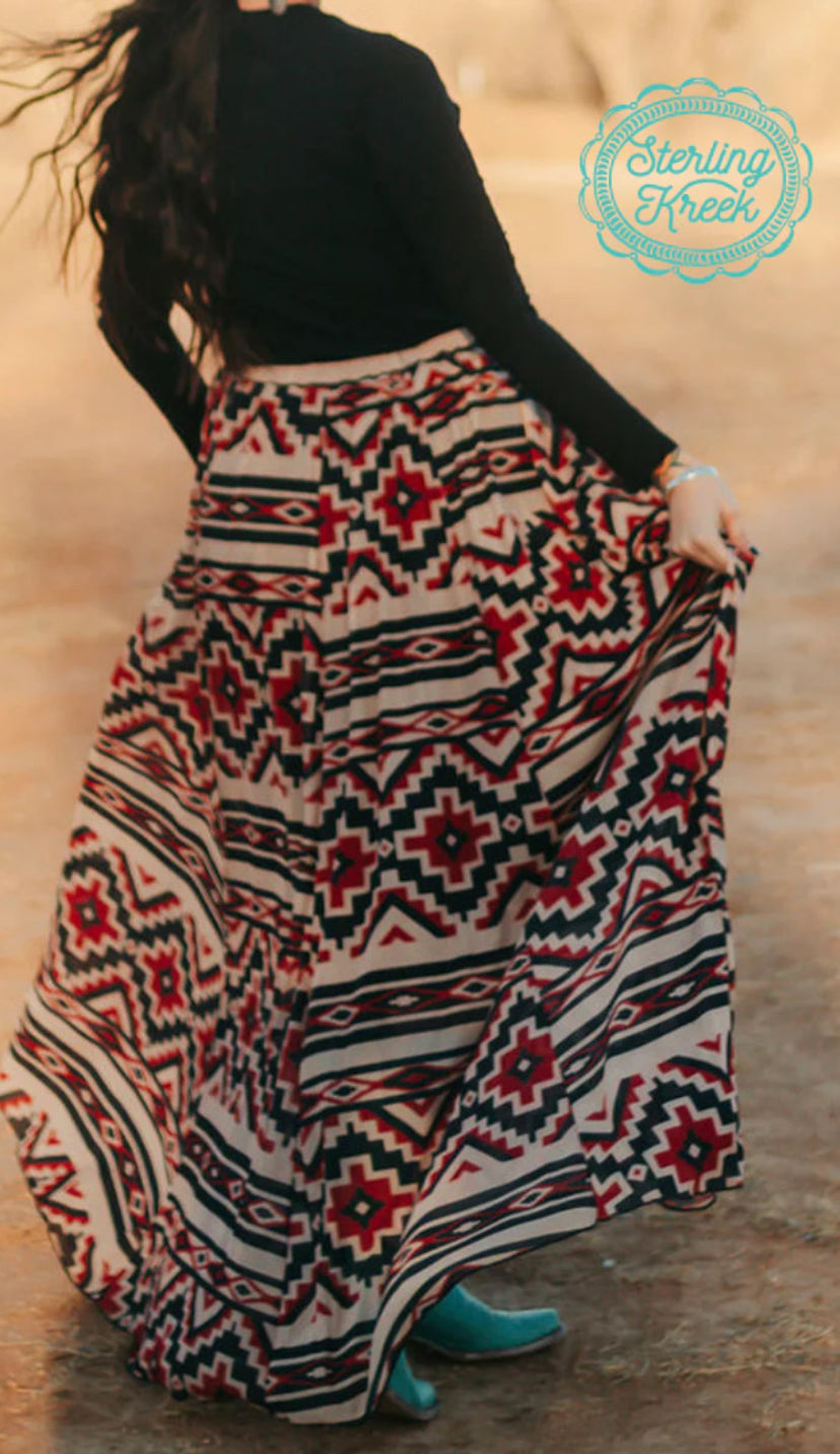 STERLING KREEK CARIBOU CANYON MAXI SKIRT