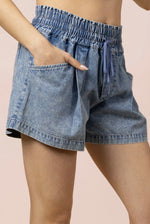 Load image into Gallery viewer, New In ~ Mineral Washed Chambray Short
