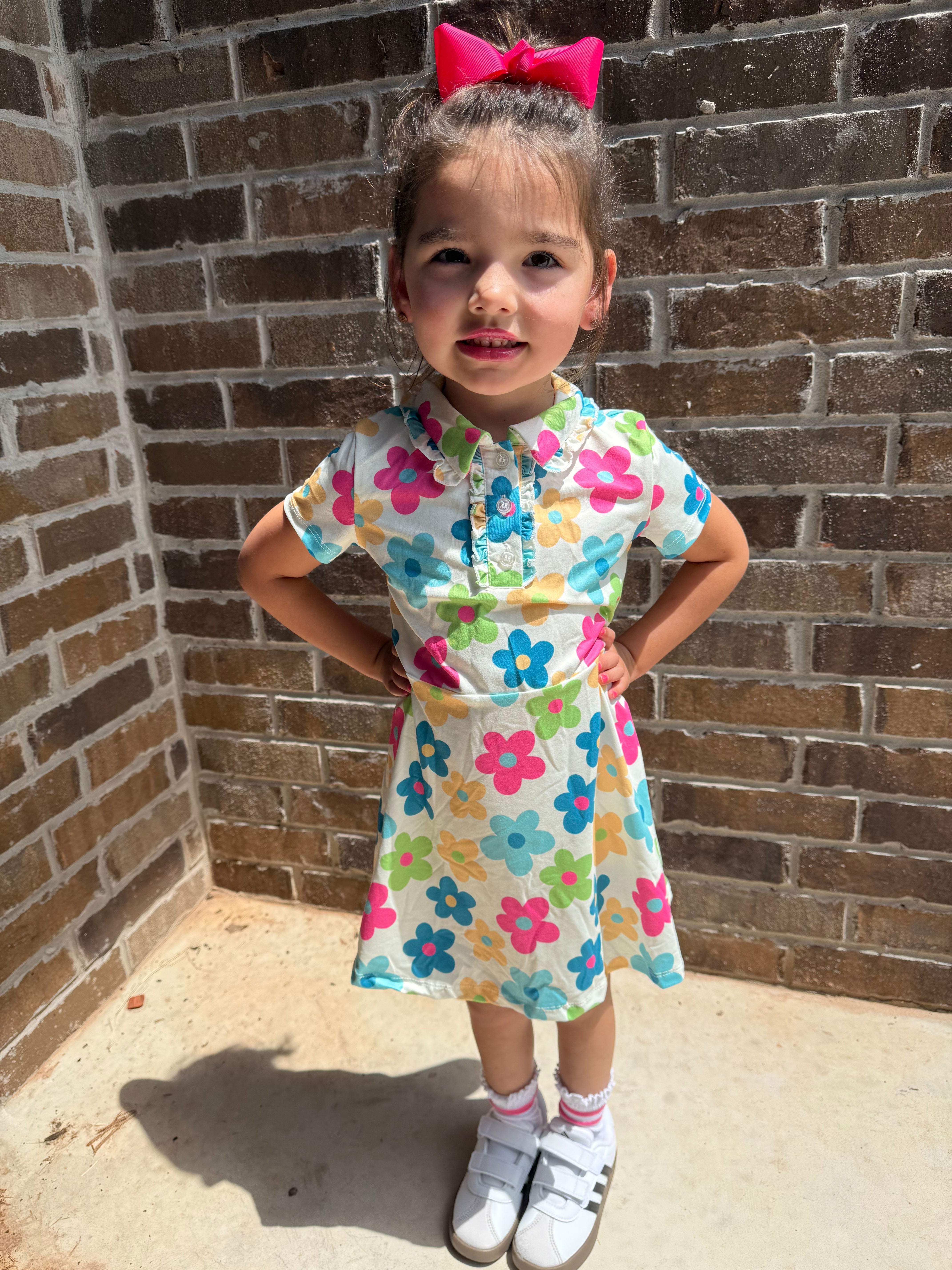 Flower Power Polo Dress