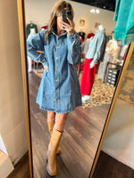 Load image into Gallery viewer, Denim Shirt/Dress
