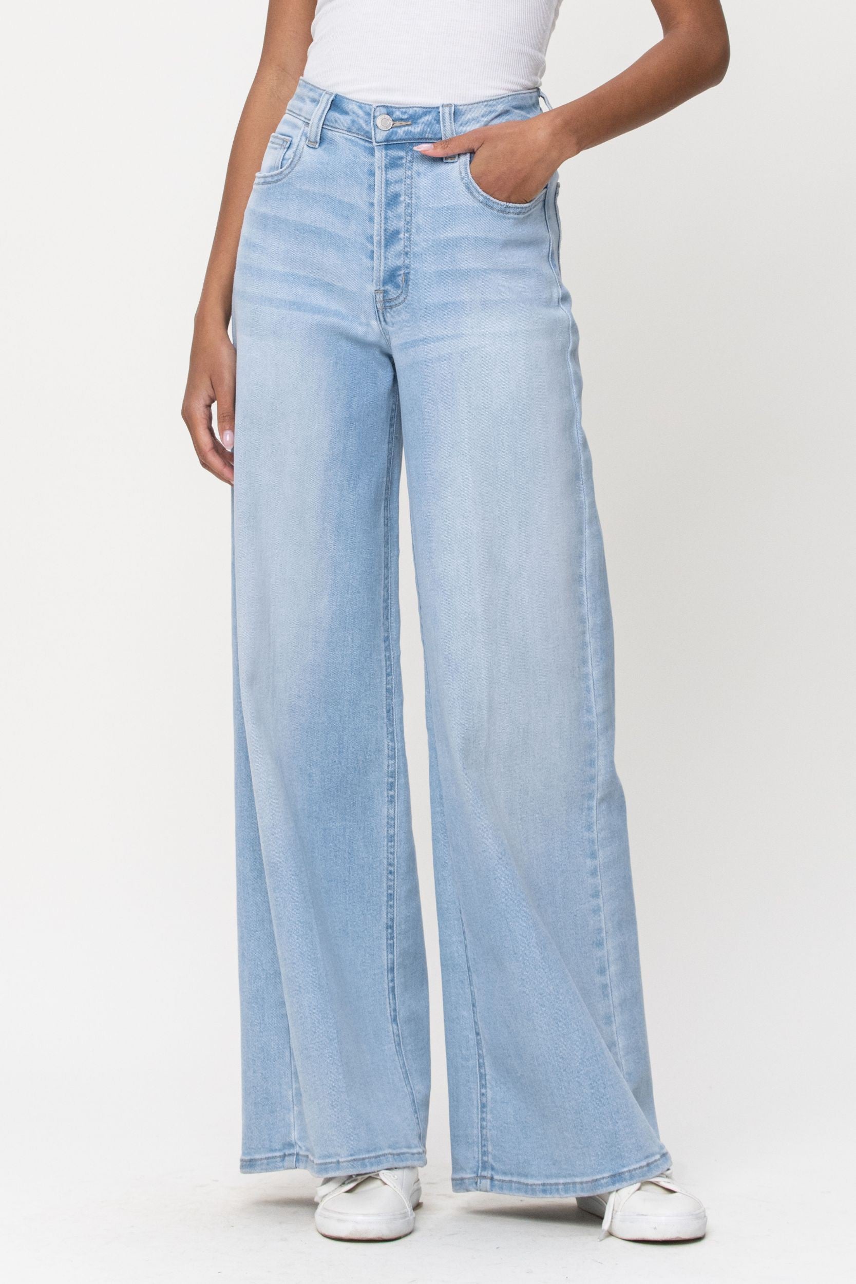 Cello High Rise Wide Leg Light Denim (stretch)